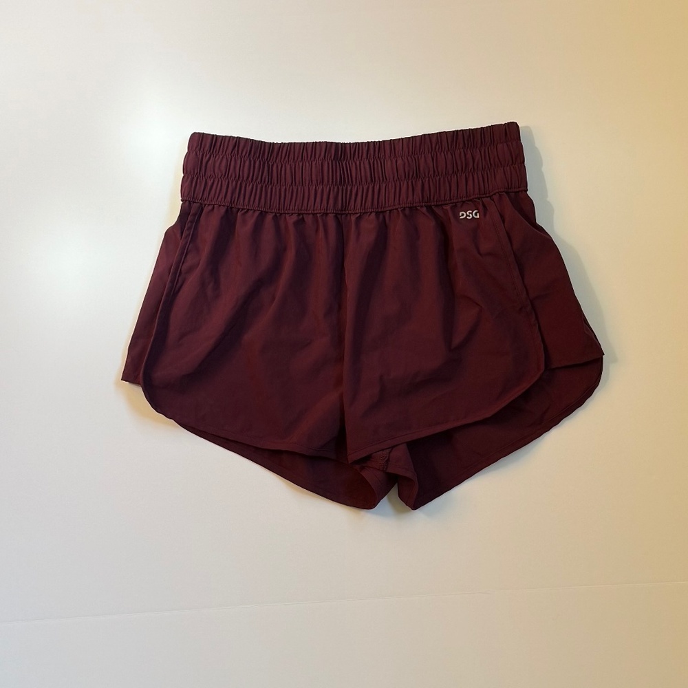 DSG burgundy women’s athletic shorts size small